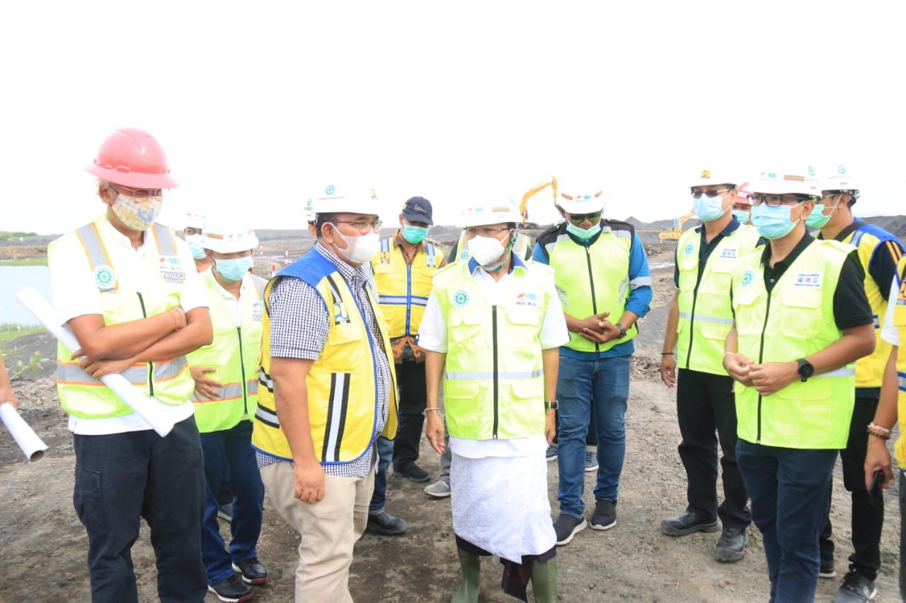 podiumnews.com-Gubernur Tinjau Perkembangan Pembangunan Kawasan Pusat Kebudayaan Bali